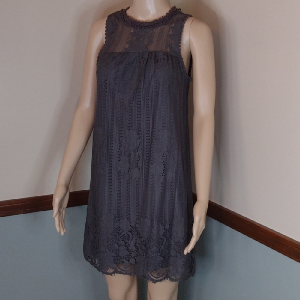 Solid Lace Dress